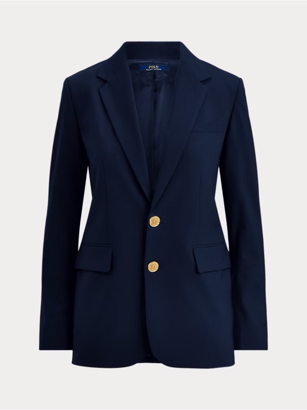 Ralph Lauren Navy STRETCH TWO-BUTTON BLAZER